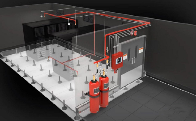一个防护区内最能装多少台柜式七氟丙烷气体灭火装置？